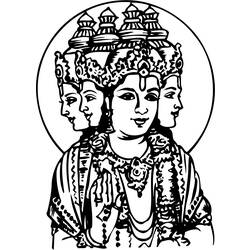 Coloring page: Hindu Mythology (Gods and Goddesses) #109218 - Free Printable Coloring Pages