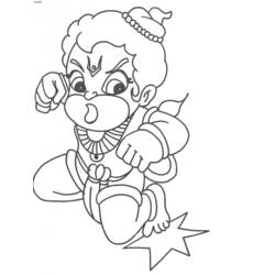 Coloring page: Hindu Mythology (Gods and Goddesses) #109254 - Free Printable Coloring Pages