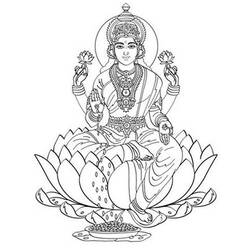 Coloring page: Hindu Mythology (Gods and Goddesses) #109269 - Free Printable Coloring Pages