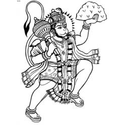 Coloring page: Hindu Mythology (Gods and Goddesses) #109281 - Free Printable Coloring Pages