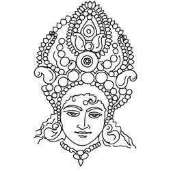 Coloring page: Hindu Mythology (Gods and Goddesses) #109325 - Free Printable Coloring Pages