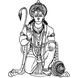 Coloring page: Hindu Mythology (Gods and Goddesses) #109355 - Free Printable Coloring Pages