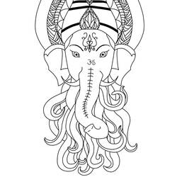 Coloring page: Hindu Mythology (Gods and Goddesses) #109368 - Free Printable Coloring Pages