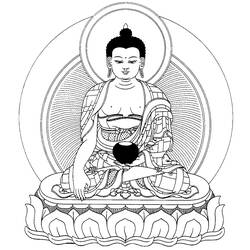 Coloring page: Hindu Mythology: Buddha (Gods and Goddesses) #89512 - Free Printable Coloring Pages