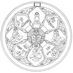 Coloring page: Hindu Mythology: Buddha (Gods and Goddesses) #89517 - Free Printable Coloring Pages