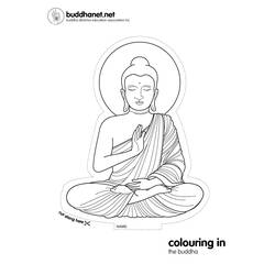 Coloring page: Hindu Mythology: Buddha (Gods and Goddesses) #89532 - Free Printable Coloring Pages