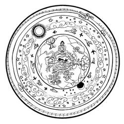 Coloring page: Hindu Mythology: Buddha (Gods and Goddesses) #89539 - Free Printable Coloring Pages