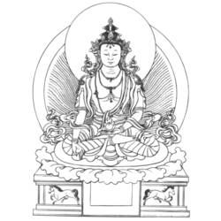 Coloring page: Hindu Mythology: Buddha (Gods and Goddesses) #89541 - Free Printable Coloring Pages