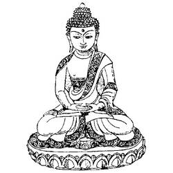 Coloring page: Hindu Mythology: Buddha (Gods and Goddesses) #89549 - Free Printable Coloring Pages