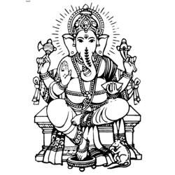 Coloring page: Hindu Mythology: Ganesh (Gods and Goddesses) #96854 - Free Printable Coloring Pages