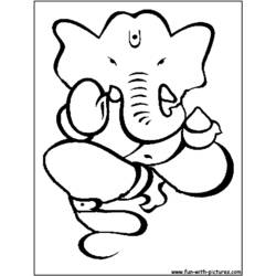 Coloring page: Hindu Mythology: Ganesh (Gods and Goddesses) #96858 - Free Printable Coloring Pages
