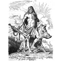 Coloring page: Norse Mythology (Gods and Goddesses) #110412 - Free Printable Coloring Pages