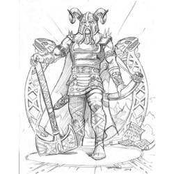 Coloring page: Norse Mythology (Gods and Goddesses) #110438 - Free Printable Coloring Pages