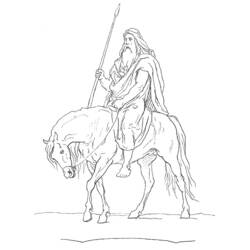 Coloring page: Norse Mythology (Gods and Goddesses) #110543 - Free Printable Coloring Pages