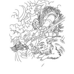 Coloring page: Norse Mythology (Gods and Goddesses) #110689 - Free Printable Coloring Pages