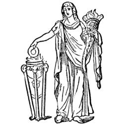 Coloring page: Roman Mythology (Gods and Goddesses) #110074 - Free Printable Coloring Pages