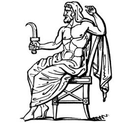 Coloring page: Roman Mythology (Gods and Goddesses) #110149 - Free Printable Coloring Pages