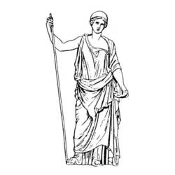 Coloring page: Roman Mythology (Gods and Goddesses) #110164 - Free Printable Coloring Pages