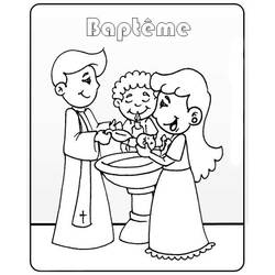 Coloring page: Baptism (Holidays and Special occasions) #57459 - Free Printable Coloring Pages