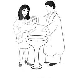 Coloring page: Baptism (Holidays and Special occasions) #57464 - Free Printable Coloring Pages