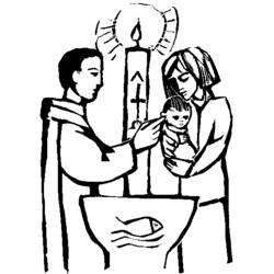 Coloring page: Baptism (Holidays and Special occasions) #57471 - Free Printable Coloring Pages