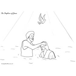 Coloring page: Baptism (Holidays and Special occasions) #57485 - Free Printable Coloring Pages