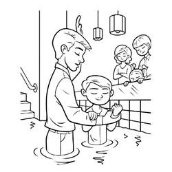 Coloring page: Baptism (Holidays and Special occasions) #57487 - Free Printable Coloring Pages