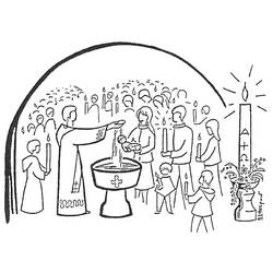 Coloring page: Baptism (Holidays and Special occasions) #57577 - Free Printable Coloring Pages