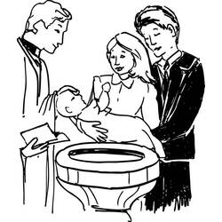 Coloring page: Baptism (Holidays and Special occasions) #57715 - Free Printable Coloring Pages