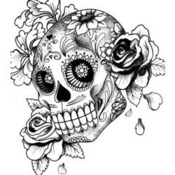 Coloring page: Day of the Dead (Holidays and Special occasions) #60126 - Free Printable Coloring Pages