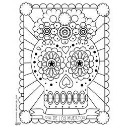 Coloring page: Day of the Dead (Holidays and Special occasions) #60143 - Free Printable Coloring Pages