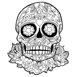 Coloring page: Day of the Dead (Holidays and Special occasions) #60144 - Free Printable Coloring Pages