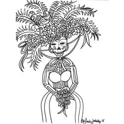 Coloring page: Day of the Dead (Holidays and Special occasions) #60148 - Free Printable Coloring Pages