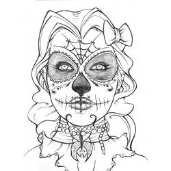 Coloring page: Day of the Dead (Holidays and Special occasions) #60162 - Free Printable Coloring Pages