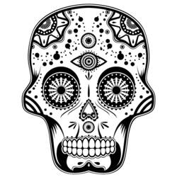 Coloring page: Day of the Dead (Holidays and Special occasions) #60171 - Free Printable Coloring Pages