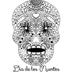 Coloring page: Day of the Dead (Holidays and Special occasions) #60189 - Free Printable Coloring Pages