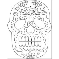 Coloring page: Day of the Dead (Holidays and Special occasions) #60207 - Free Printable Coloring Pages