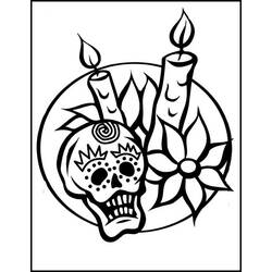 Coloring page: Day of the Dead (Holidays and Special occasions) #60227 - Free Printable Coloring Pages