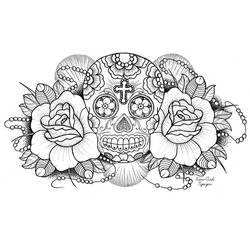 Coloring page: Day of the Dead (Holidays and Special occasions) #60298 - Free Printable Coloring Pages
