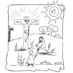 Coloring page: Good Friday (Holidays and Special occasions) #61016 - Free Printable Coloring Pages
