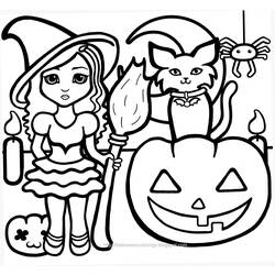 Coloring page: Halloween (Holidays and Special occasions) #55195 - Free Printable Coloring Pages