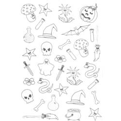 Coloring page: Halloween (Holidays and Special occasions) #55323 - Free Printable Coloring Pages