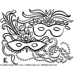 Coloring page: Mardi Gras (Holidays and Special occasions) #60618 - Free Printable Coloring Pages