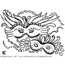 Coloring page: Mardi Gras (Holidays and Special occasions) #60626 - Free Printable Coloring Pages