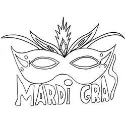 Coloring pages: Mardi Gras - Free Printable Coloring Pages