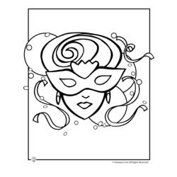 Coloring page: Mardi Gras (Holidays and Special occasions) #60651 - Free Printable Coloring Pages