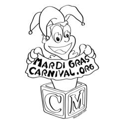 Coloring page: Mardi Gras (Holidays and Special occasions) #60727 - Free Printable Coloring Pages