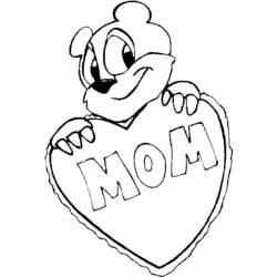 Coloring page: Mothers Day (Holidays and Special occasions) #129828 - Free Printable Coloring Pages