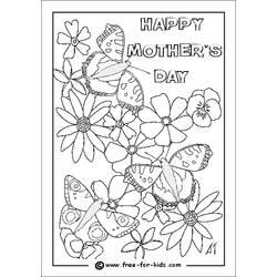 Coloring page: Mothers Day (Holidays and Special occasions) #129880 - Free Printable Coloring Pages