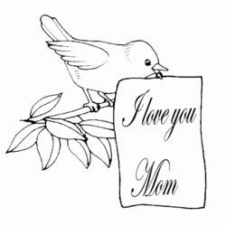 Coloring page: Mothers Day (Holidays and Special occasions) #130003 - Free Printable Coloring Pages